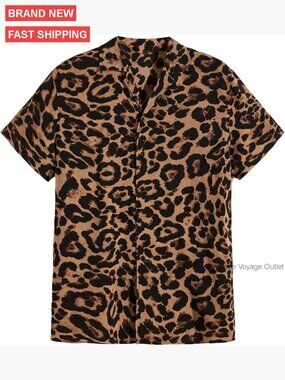 Men's Casual Short Sleeve Button Down Shirt, Striped, Lightweight Polyester
